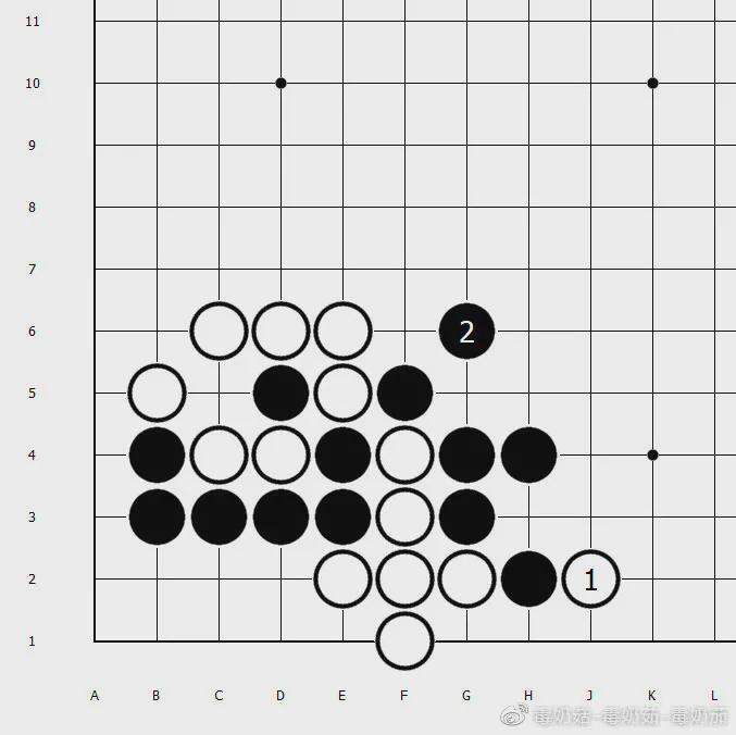白2,4完全是多余的下法,直接走白6,8打了压,黑棋已经崩溃了.